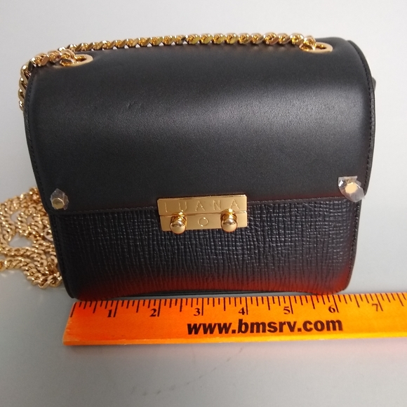 Luana Marella black leather rose gold bag - Picture 14 of 14